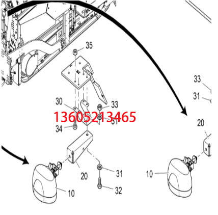Fogler paver headlight 2338101