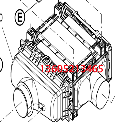Fogler paver air filter assembly, air filter eleme