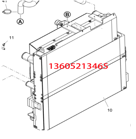 Fogler paver radiator (combination), engine radiat
