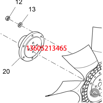 Fogler S1880L paver fan pulley 2188315