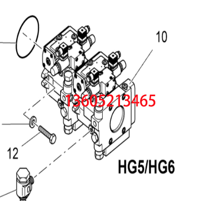 Fogler paver scraper hydraulic pump, scraper pump 