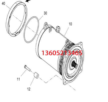 Fogler paver ironing plate heating motor 2181135