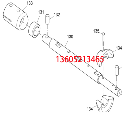 Imported paver main machine spiral shaft part numb