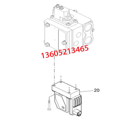 Imported paver hammer solenoid valve part number 2