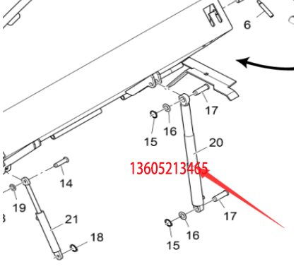 Spreader multi-stage hopper oil cylinder part numb