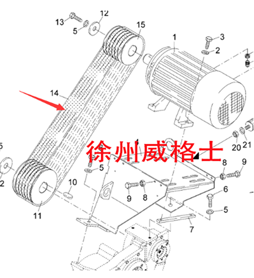 Fogler Paver Screed Heating Motor Belt 3304211457