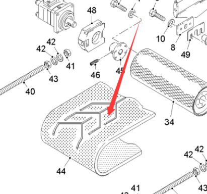 Primary Material Conveyor Belt B800 Part Number 52