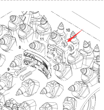 Throwing plate nut part number 30392