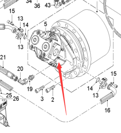 Milling motor part number 2247425
