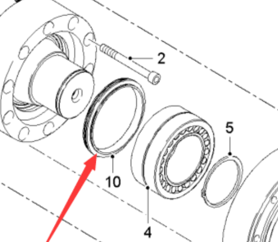 Milling machine axial seal part number 92820