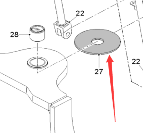 Milling machine wear-resistant plate part number 2