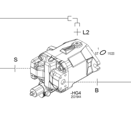 Milling oil cylinder working pump Part number 2531