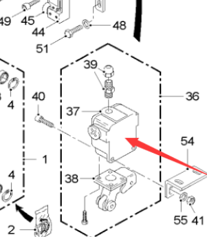 Milling machine position switch Part number 7175