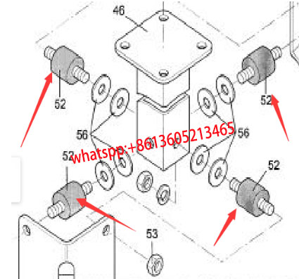 Laying machine leveling instrument bracket shock a