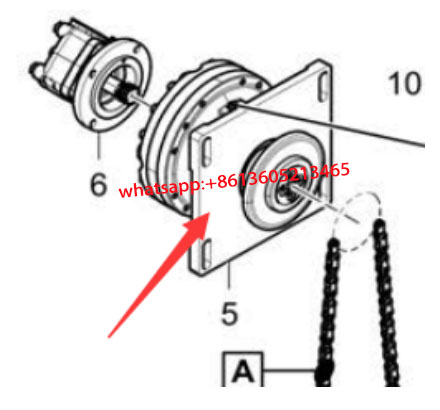 DYNAPAC paver spiral motor reducer 4812045075