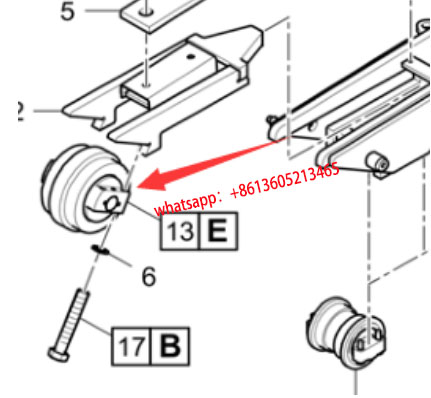 Laying machine F2500C walking guide wheel part num