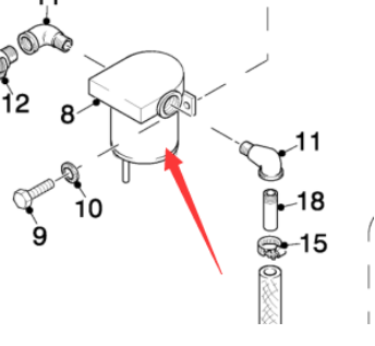 Milling machine bypass: Fuel pump part number 6479