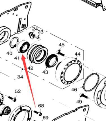 Milling machine spherical roller bearing part numb