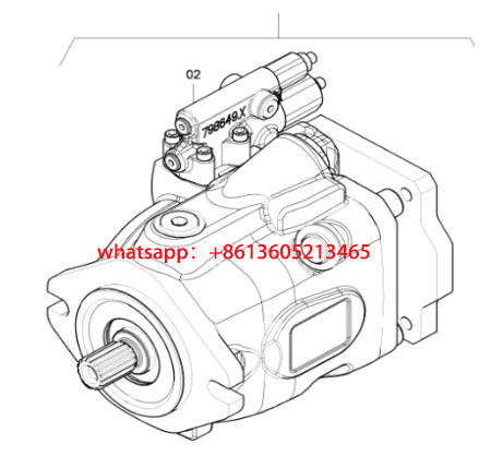 Laying machine scraper hydraulic pump 4812031533