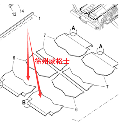 Part number 4602436030 for the front feeding botto