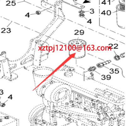 Spreader diesel filter element part number 4612130