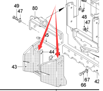 Milling machine discharge rubber part number 18262