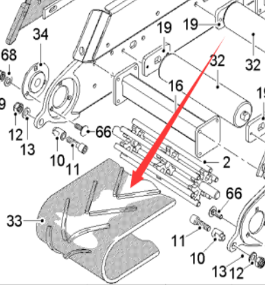 Milling machine feed belt part number 193070