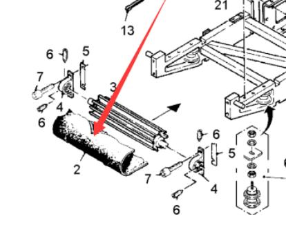 Milling machine feed belt part number 71478