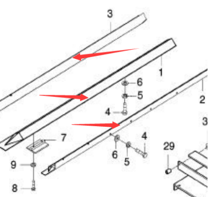 Paver scraper chain protection 754012144