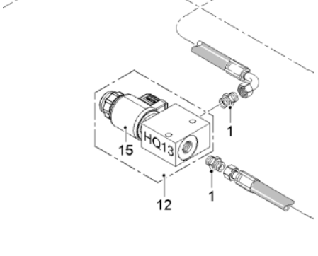 Paver scraper lifting solenoid valve part No. 2477