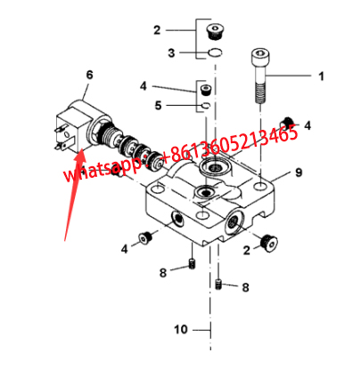 Laying machine walking solenoid valve part number 