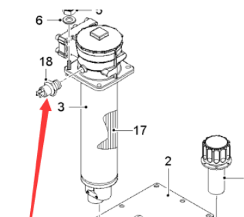 Milling machine fluid filter plug sensor Part numb