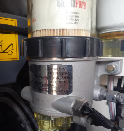 Milling machine oil-water separator assembly part 