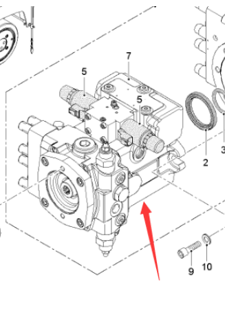 Milling machine travel pump part number 2319548