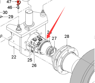 Milling machine steering cylinder part number 2392