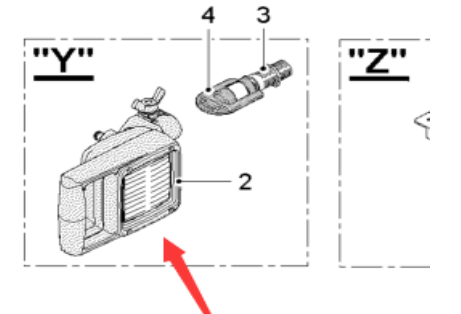 Milling machine working light (headlight assembly)