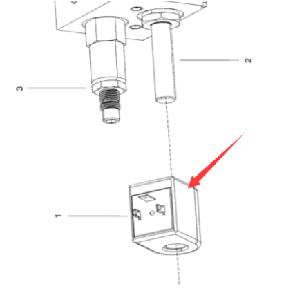 Laying machine brake solenoid valve coil 481227025