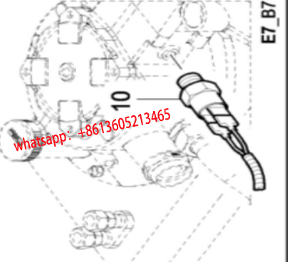 Paver hydraulic oil sensor 4812028099