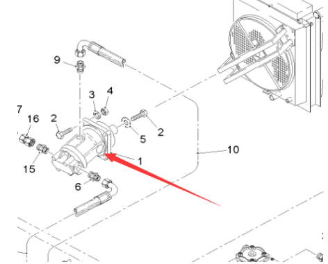 Milling machine fan motor Part number 2209