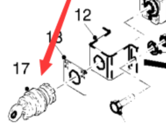 Milling machine key switch (| ignition switch) par