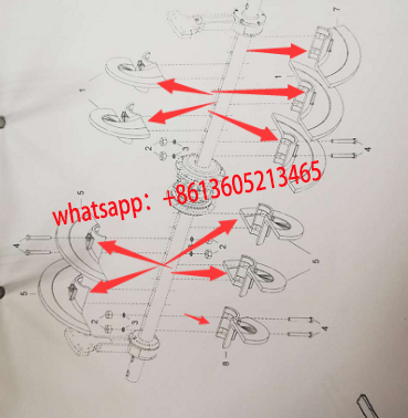 Laying machine main machine spiral blade 481224666