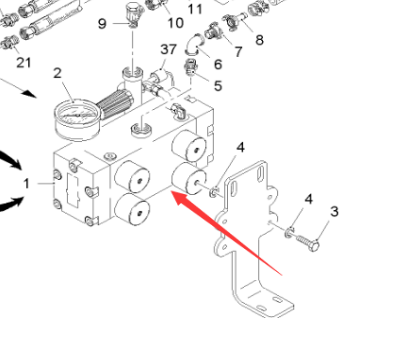 Wirtgen High pressure cleaning pump Assembly Part 