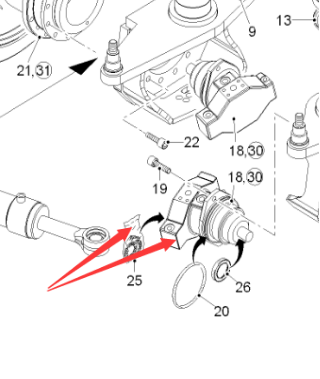 Milling machine front wheel travel motor repair pa