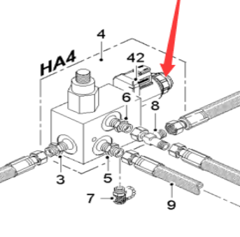 Milling machine magnetic valve coil part No. 18852