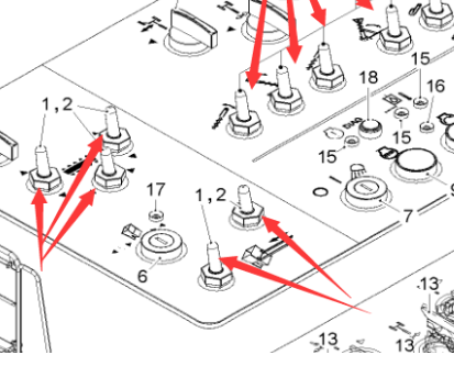 Milling machine rollover switch part number 152871