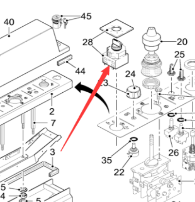 Milling machine CAM switch Part number 75016