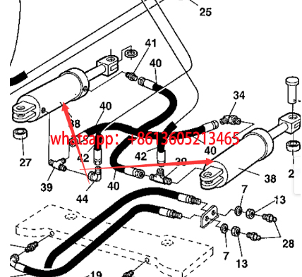 Danapak roller steering cylinder 4700392027