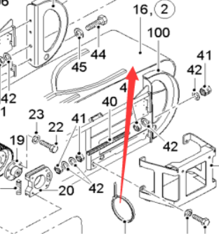 Mill conveyor belt Part number 71776