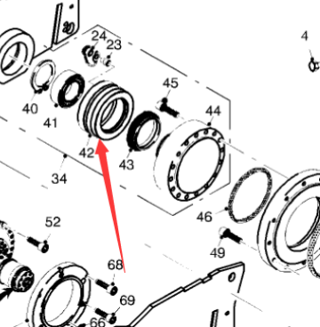 Milling machine milling bearing housing part numbe