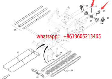 Laying machine material level indicator 4812030487